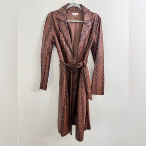 re:named Tan Snake Print Outerwear